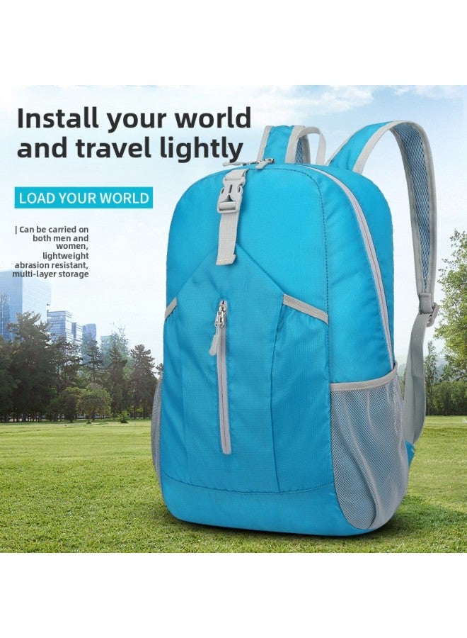 Outdoor Water Sports Backpack Outdoor Lightweight Backpack Large Capacity Portable Folding Travel Bag-Color:Green-Capacity:20—35L - Image 2